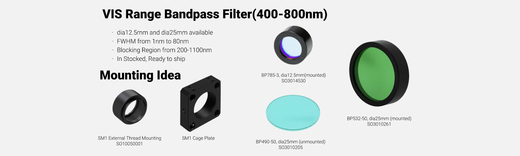 VIS 带通滤光片(400-800nm) – Page 5 – SyronOptics