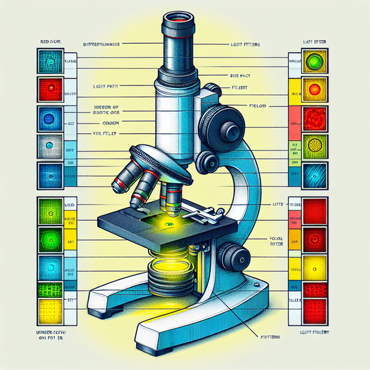 What are the filters used in microscope?