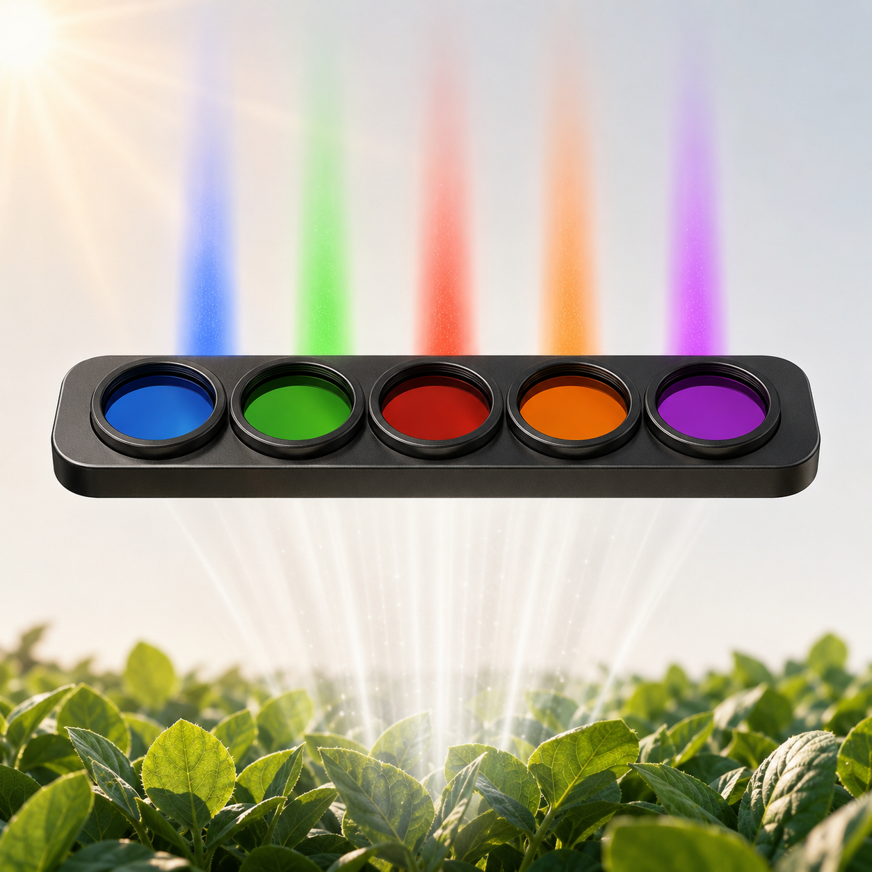 Bandpass Filters for Crop Monitoring Cameras