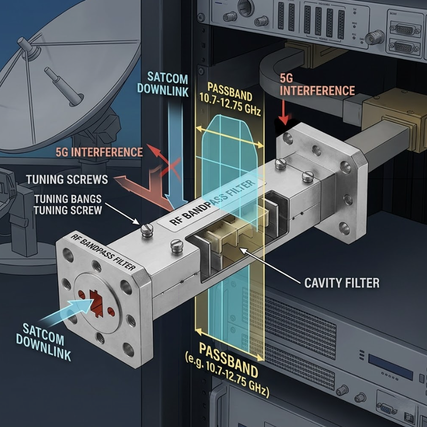 Bandpass Ftilers for Satellite Communication