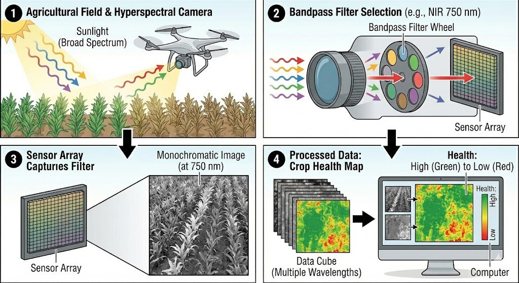 Crop monitoring with Hyperspectral Imaging