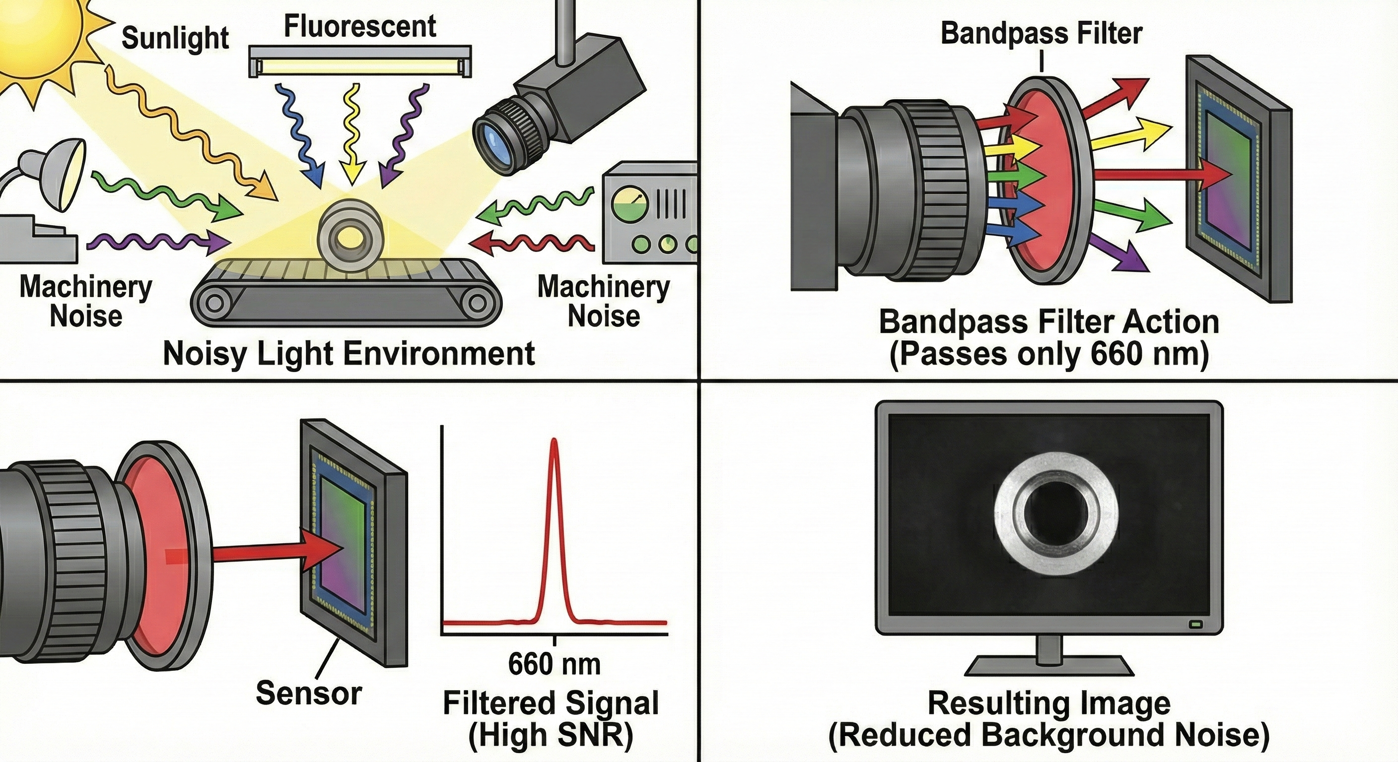 Reduce Background Noise in Machine Vision