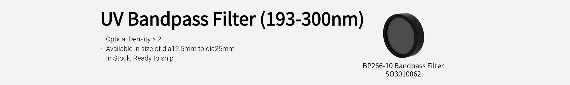 193 - 300nm Bandpass Filter