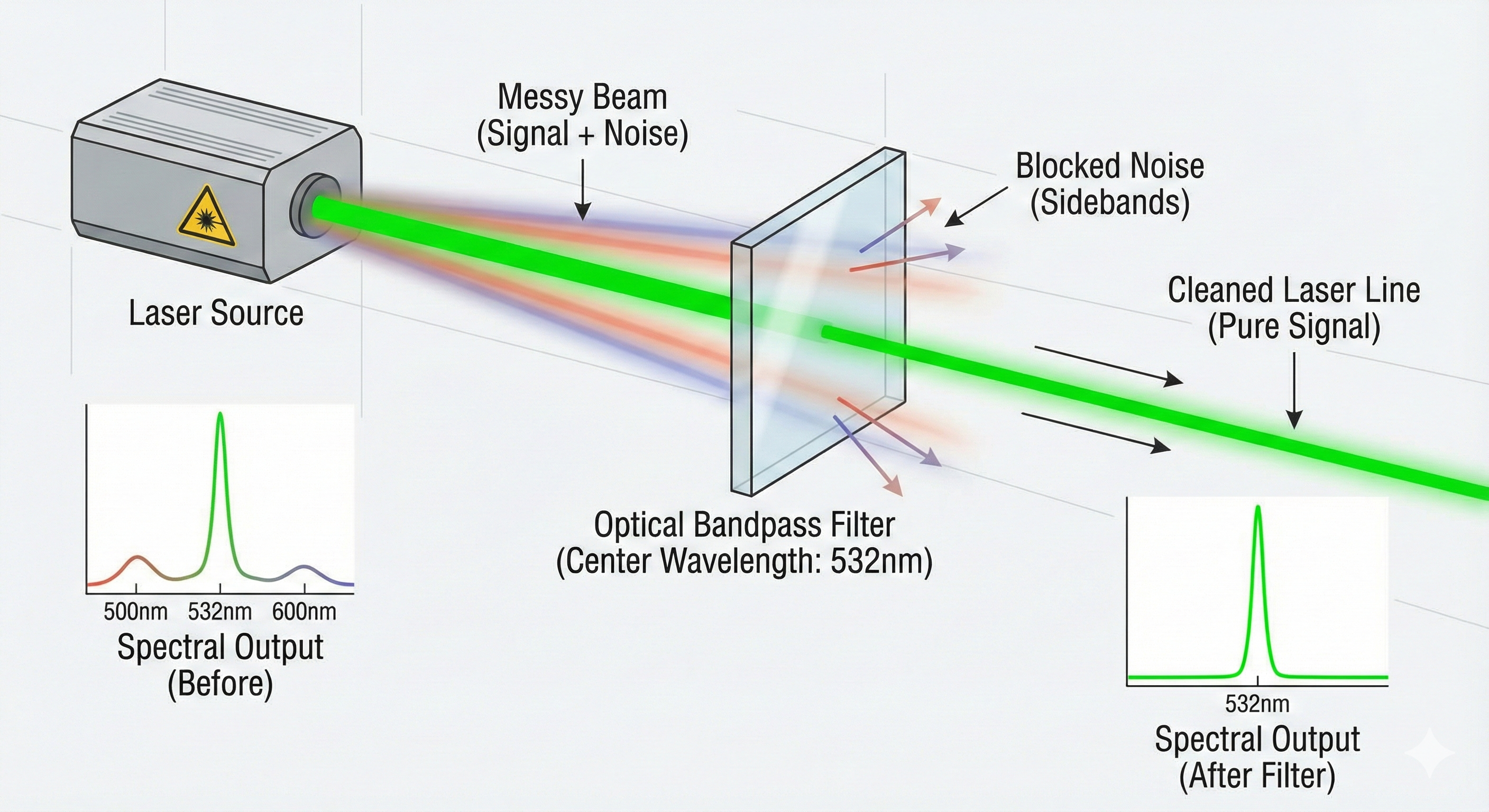 Laser Line Bandpass Filter