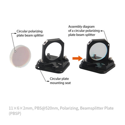 11×6×2mm , PBS@520nm , Polarizing , Beamsplitter Plate (PBSP)