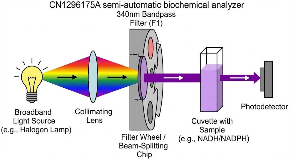 CN1296175A - Semi-automatic biochemical analyzer