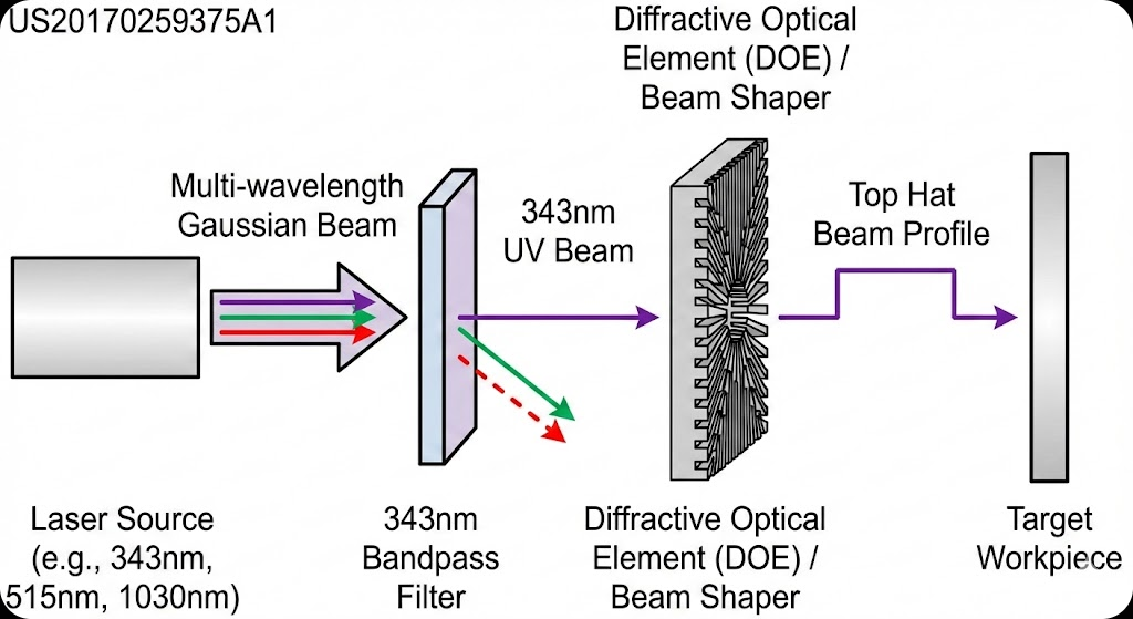 US20170259375A1 - Optical system for beam shaping