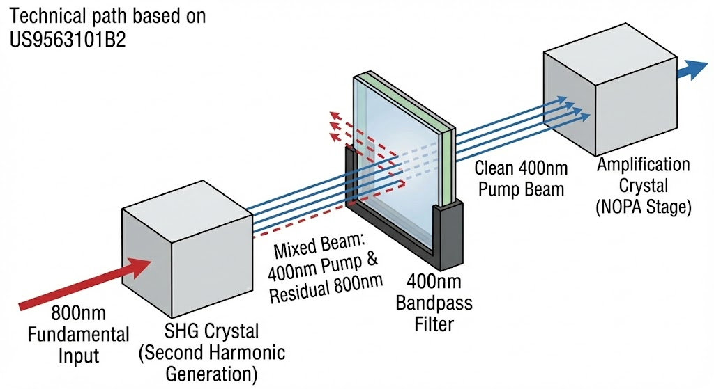 US9563101B2 - Common-path noncollinear optical parametric amplifier