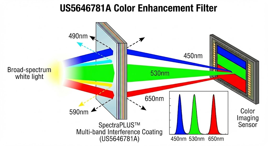 US5646781A - Color enhancement filter