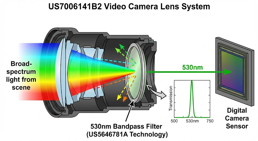 US7006141B2 - Video camera lens system