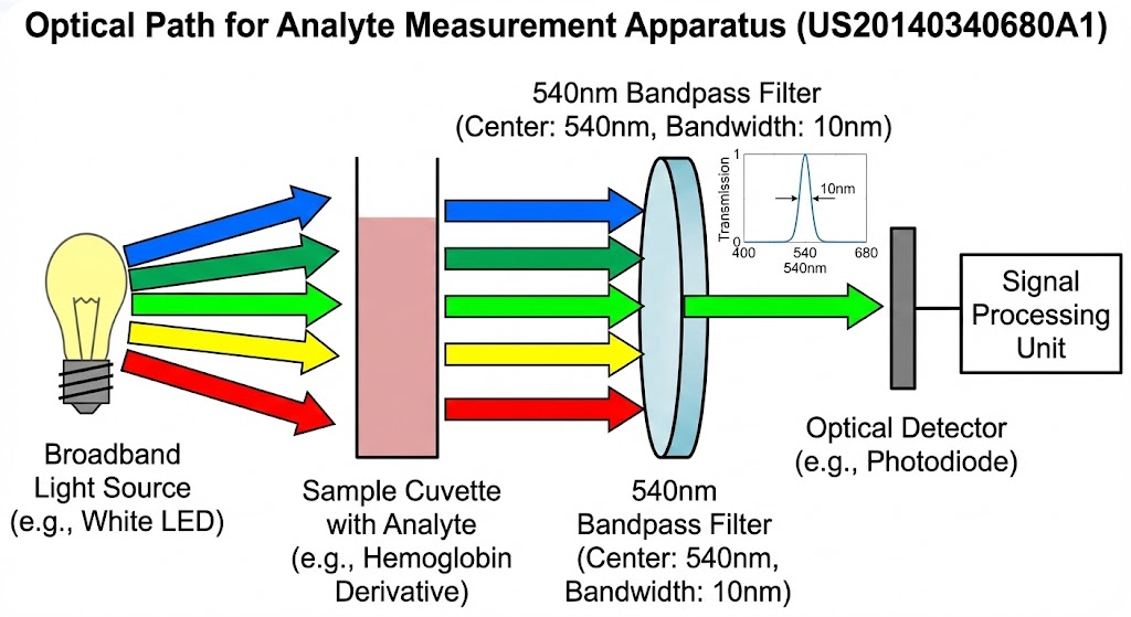 US20140340680A1 - Apparatus and method for measurement of an analyte
