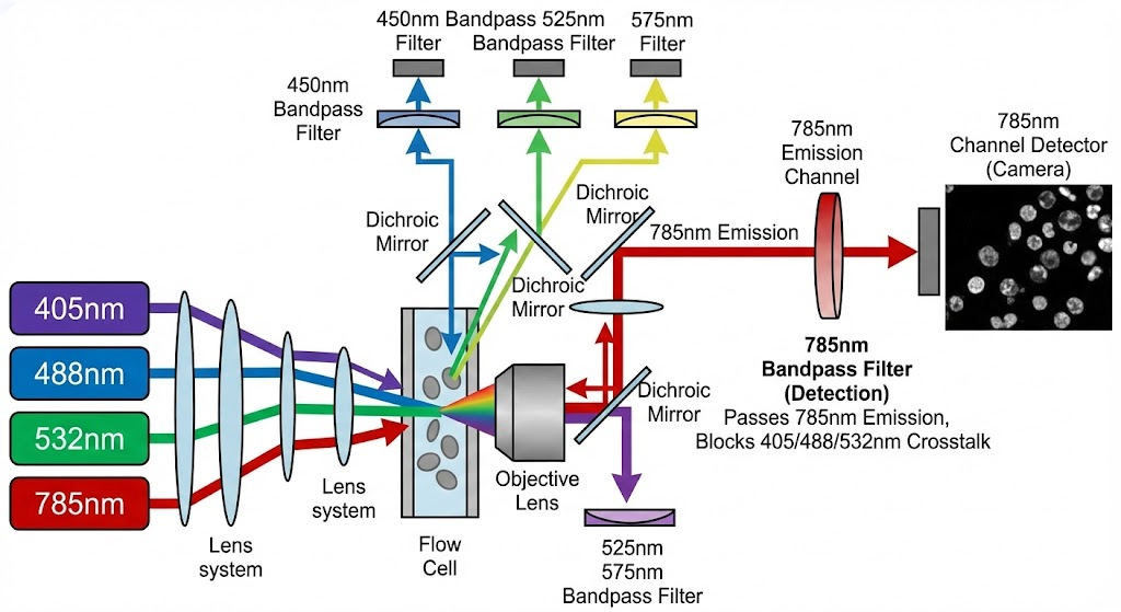 US 10,935,485 B2 - Fluorescence imaging flow cytometry with enhanced image resolution