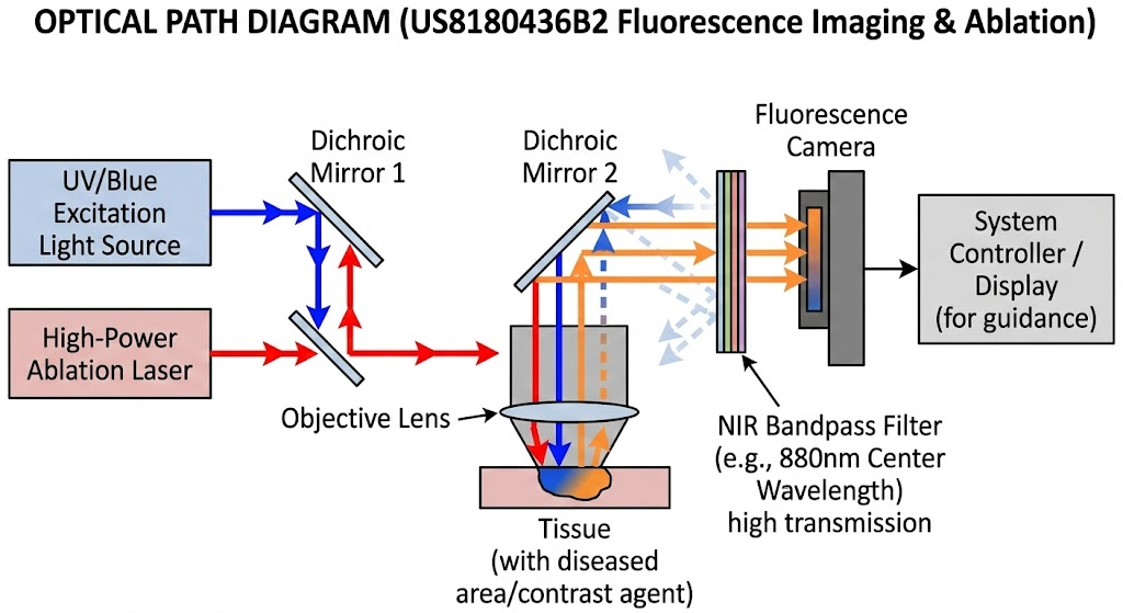 US8180436B2-Systems for autofluorescent imaging and target ablation