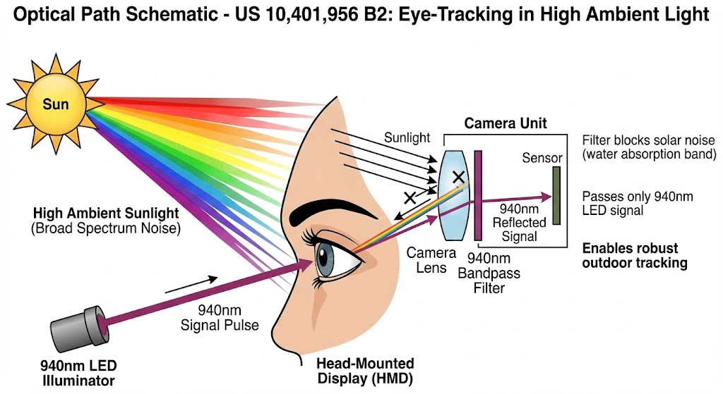 US 10,401,956 B2 - Infrared Eye-Tracking In High Ambient Light Conditions