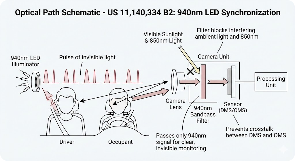US 11,140,334 B2 - 940nm LED Flash Synchronization for DMS and OMS