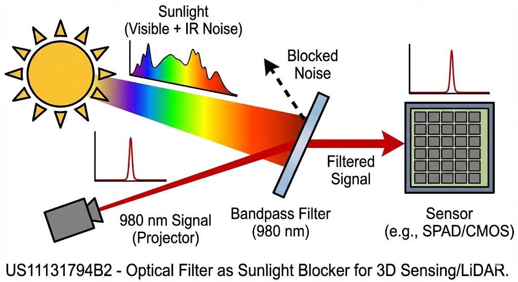 US11131794B2 - Optical filter and sensor system
