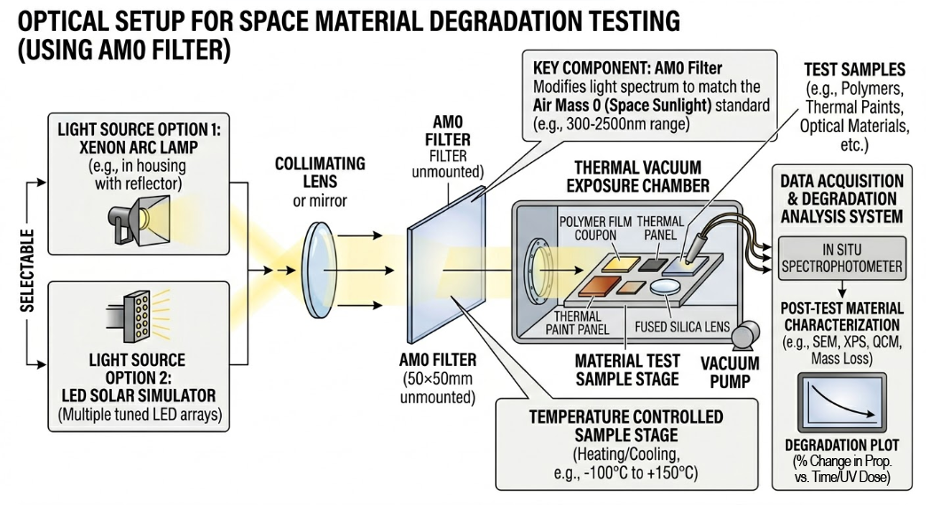 AM0 Filter - Space Material Degradation Testing