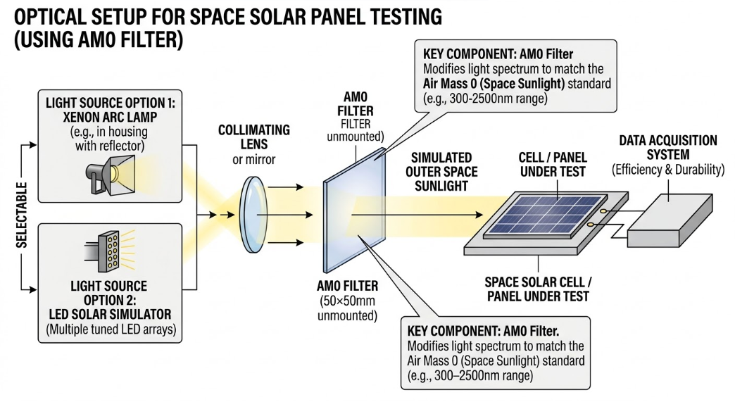 AM0 Filter - Space Solar Panel Testing
