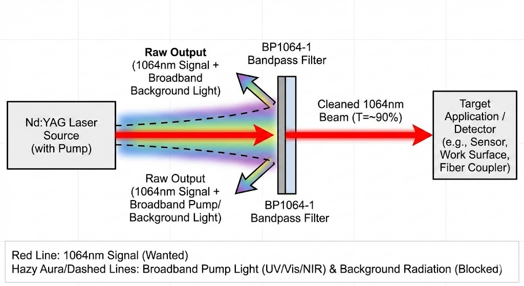 BP1064-1 Bandpass Filter - Nd:YAG Laser Systems