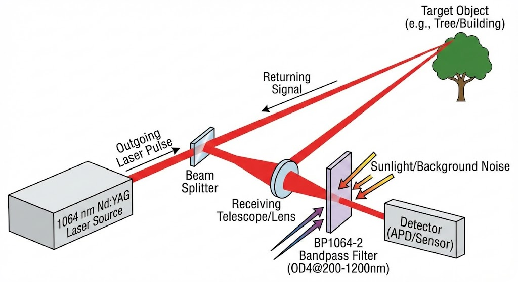 BP1064-2 Bandpass Filter - LIDAR & Remote Sensing