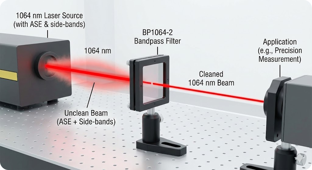 BP1064-2 Bandpass Filter - Laser Line Cleaning