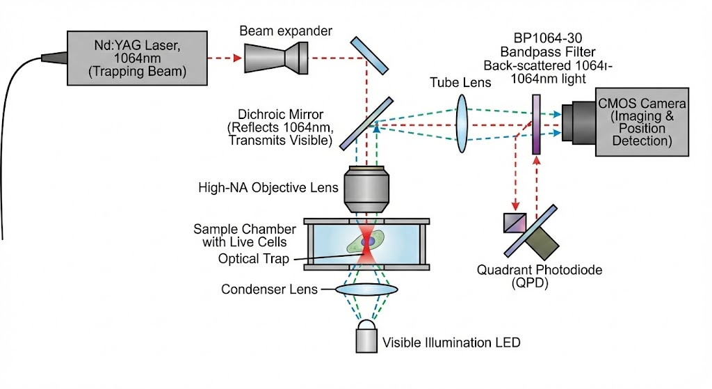 BP1064-30 Bandpass Filter - Optical Tweezers