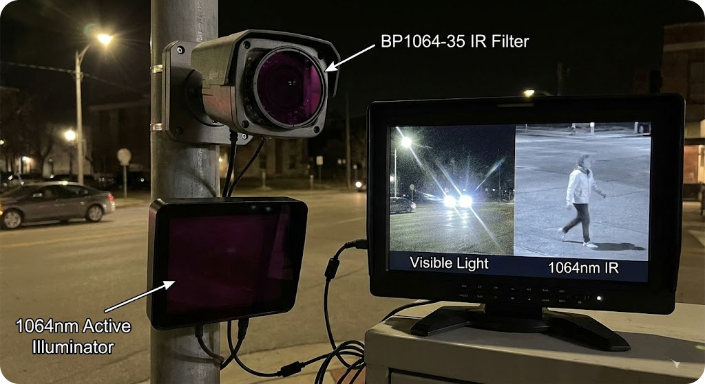 BP1064-35 Bandpass Filter - Active Night Vision & Surveillance