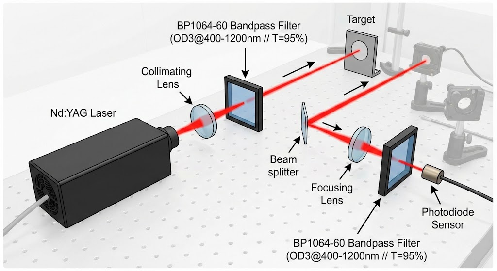 BP1064-60 Bandpass Filter - Nd:YAG Laser Systems
