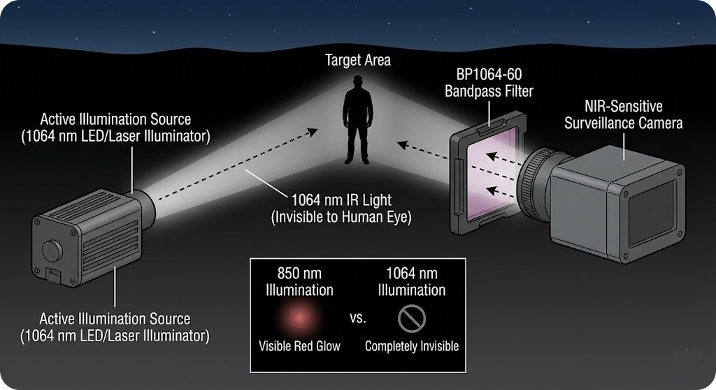 BP1064-60 Bandpass Filter - Surveillance & Night Vision