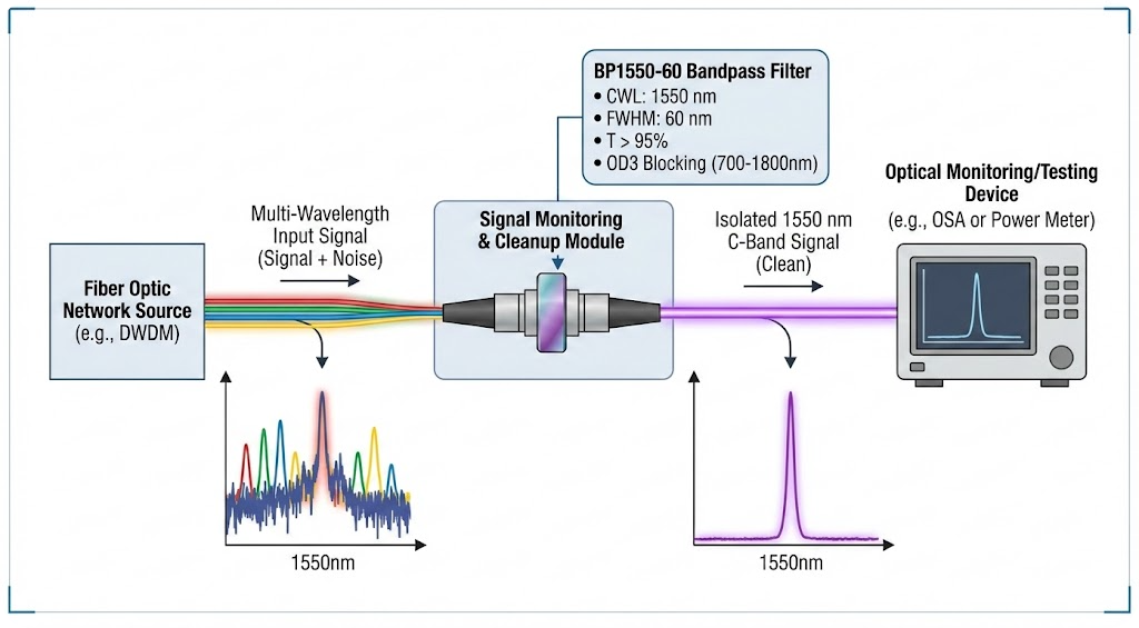 BP1550-60 Bandpass Filter - Telecommunications (Fiber Optics)