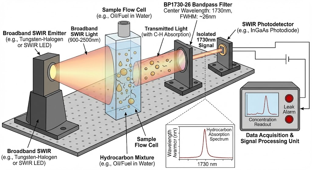 BP1730-26 Bandpass Filter - Hydrocarbon Sensing