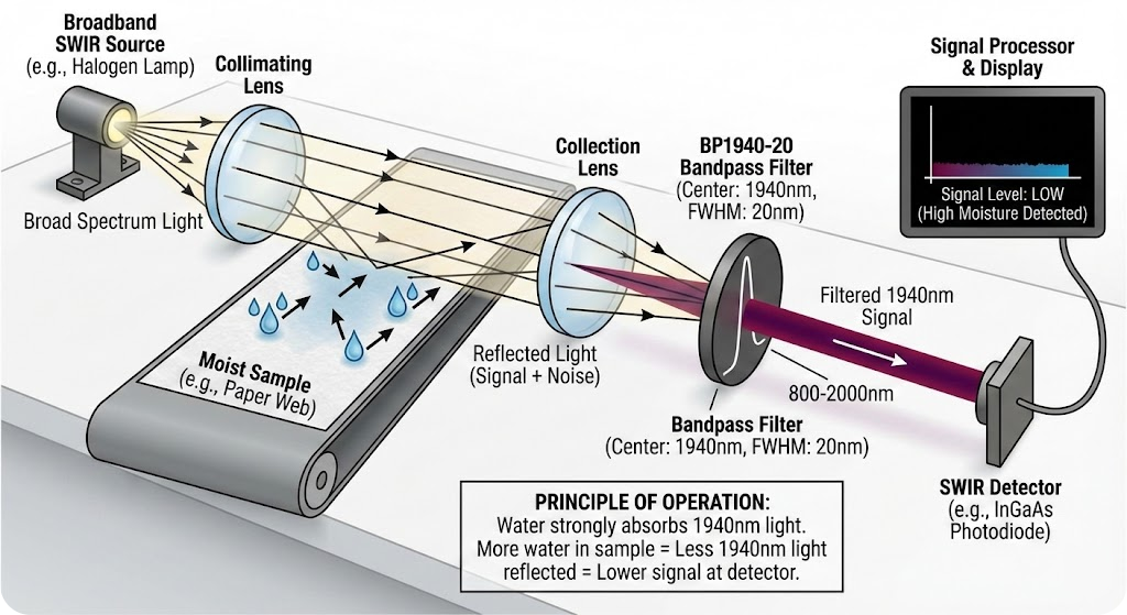 BP1940-20 Bandpass Filter - Moisture Detection & Measurement