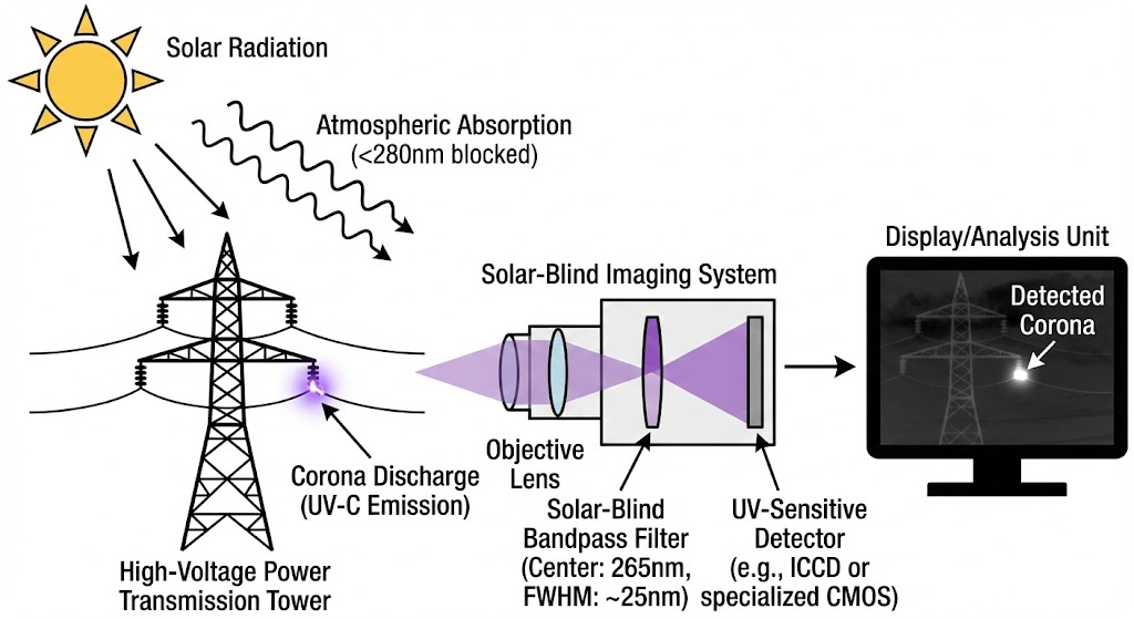BP265-25 Bandpass Filter - Solar-Blind Imaging