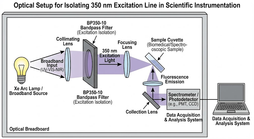 BP350-10 Bandpass Filter - Scientific Instrumentation