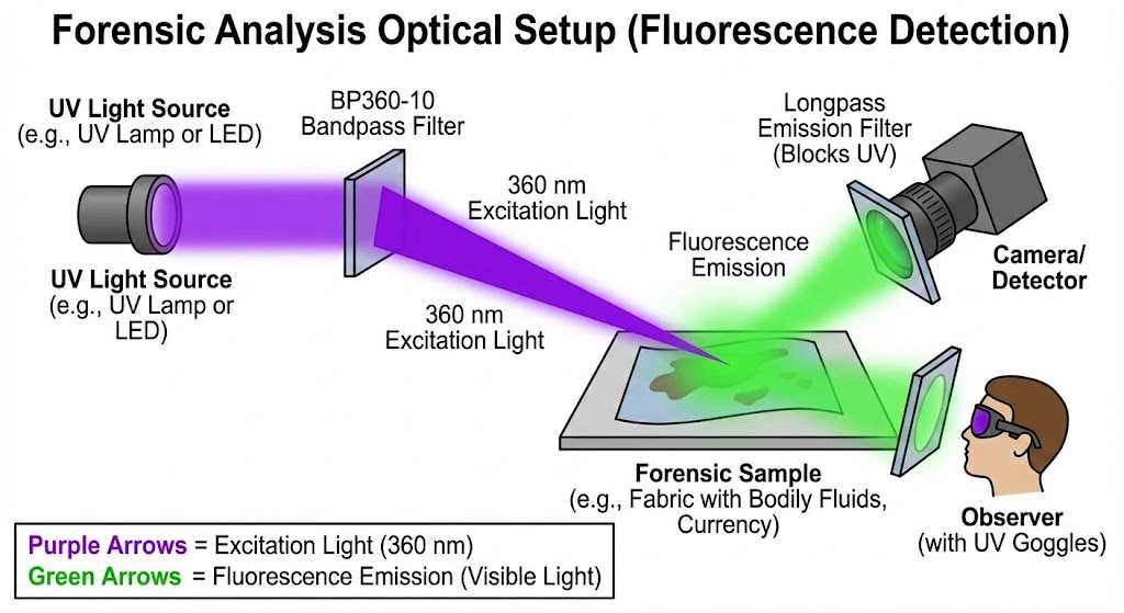 BP360-10 Bandpass Filter - Forensic Analysis