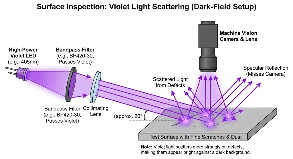 BP420-30 Bandpass Filter - Machine Vision & Industrial Inspection - Surface Inspection