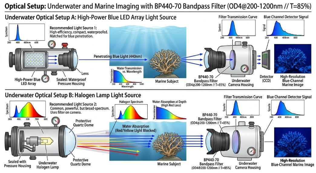 BP440-70 Bandpass Filter - Underwater and Marine Imaging