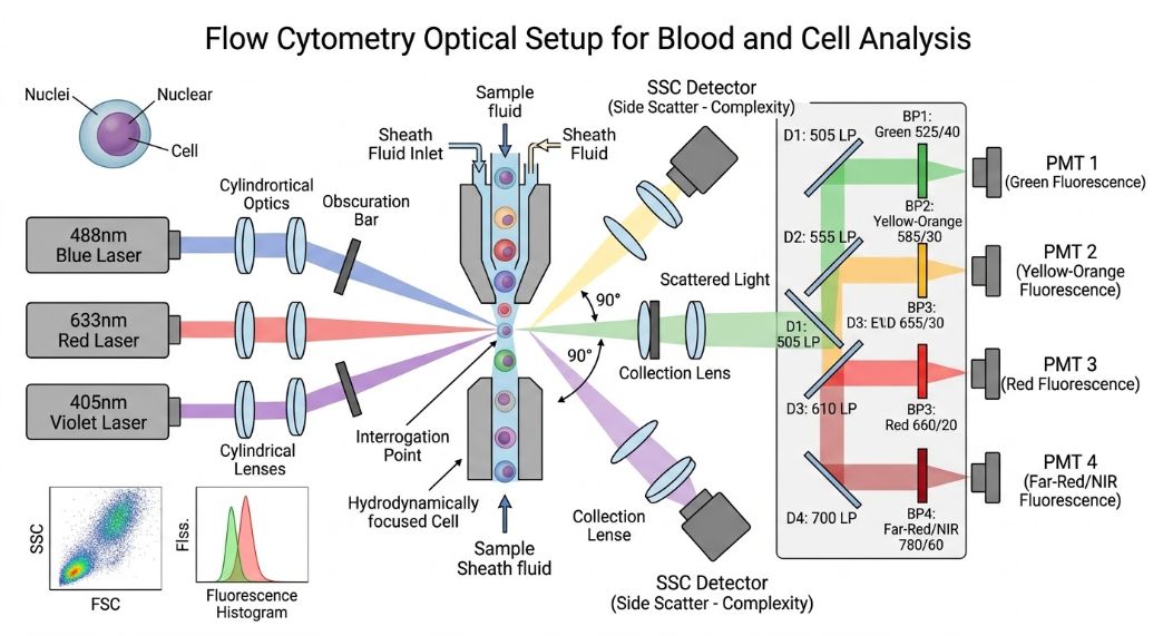 BP530-50 Bandpass Filter - Flow Cytometry (Blood and Cell Analysis)