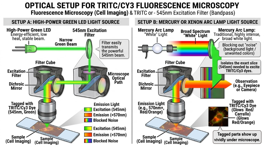 BP545-30 Bandpass Filter - Fluorescence Microscopy (Cell Imaging)