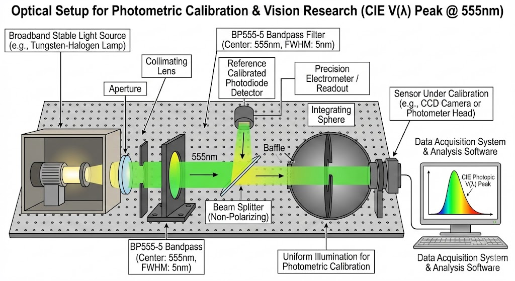 BP555-5 Bandpass Filter - Photometry & Vision Research