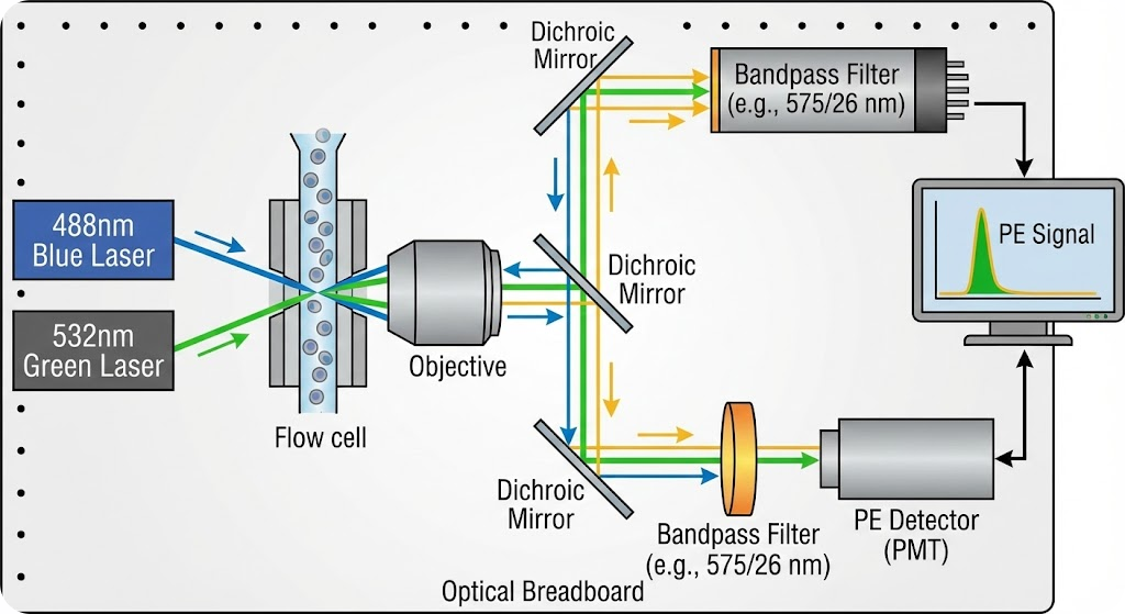 BP560-10 Bandpass Filter - Flow Cytometry