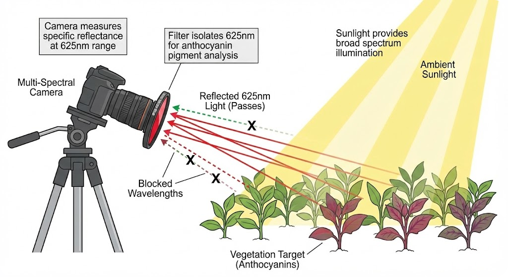 BP625-40 Bandpass Filter - Agricultural / Vegetation Analysis