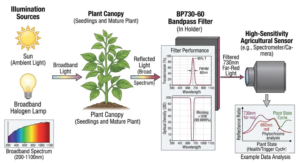 BP730-60 Bandpass Filter - Agricultural Sensors
