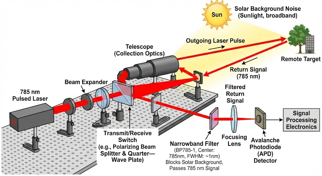 BP785-1 Bandpass Filter - LIDAR & Remote Sensing
