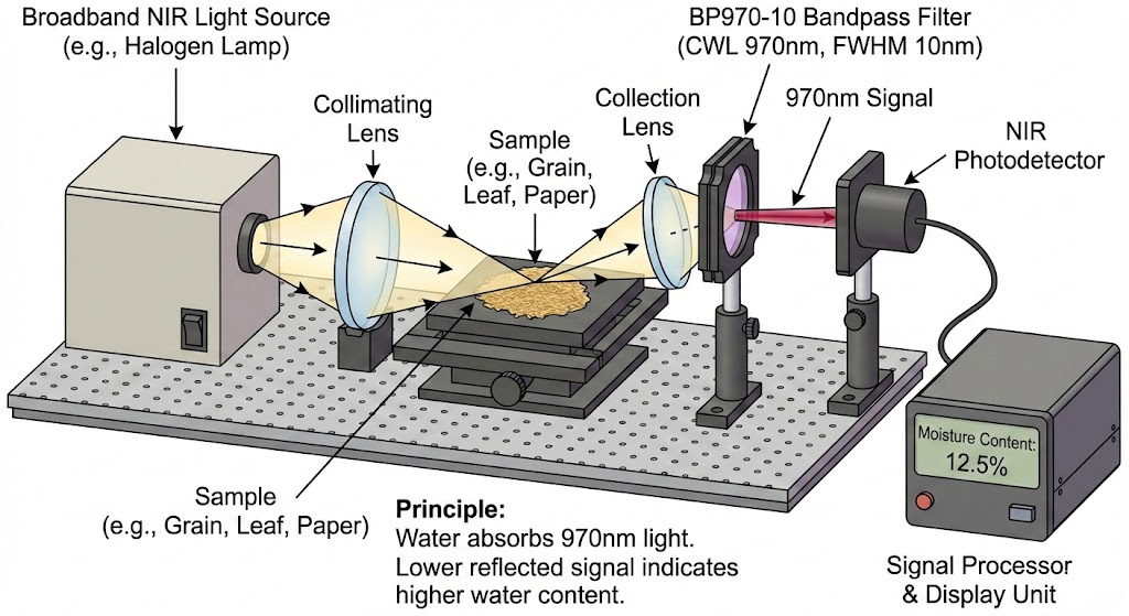 BP970-10 Bandpass Filter - Moisture & Water Content Measurement