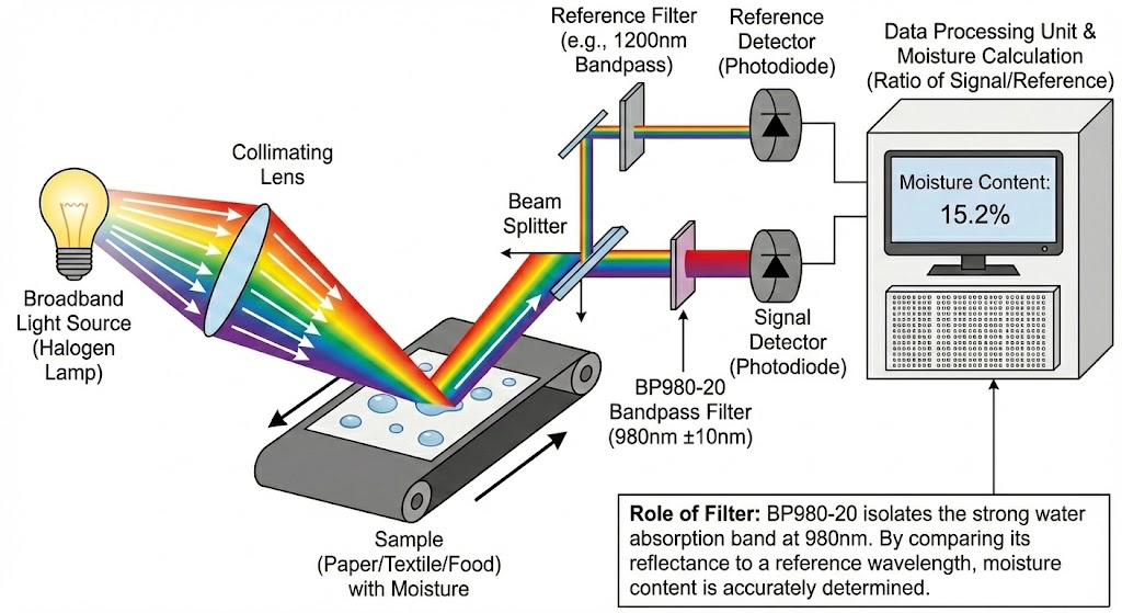 BP980-20 Bandpass Filter - Water & Moisture Detection