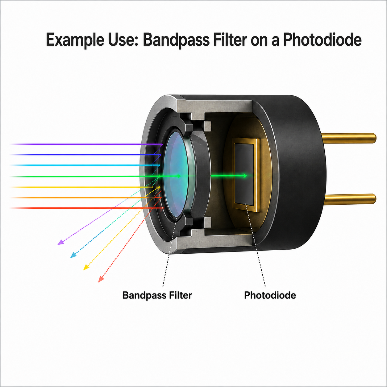 BP985-50 Bandpass Filter(CWL=985nm,FWHM=50nm)