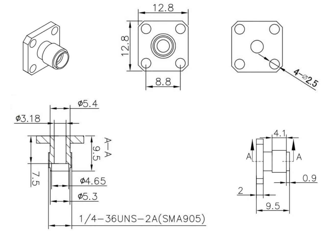 SMA Fiber Connector Adapter