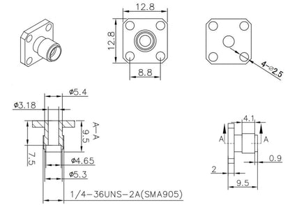 SMA Fiber Connector Adapter