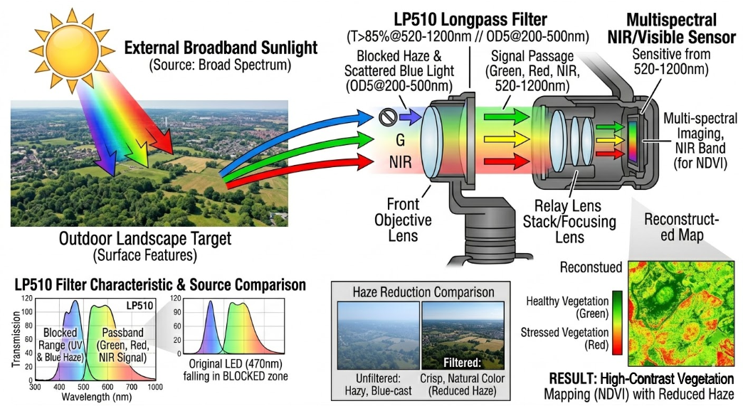 LP510 Longpass Filter - Outdoor Photography and Drone Mapping